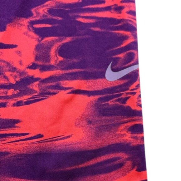 Nike Pro Purple and Pink Patterned Crop Leggings Women's Size M - Picture 8 of 8
